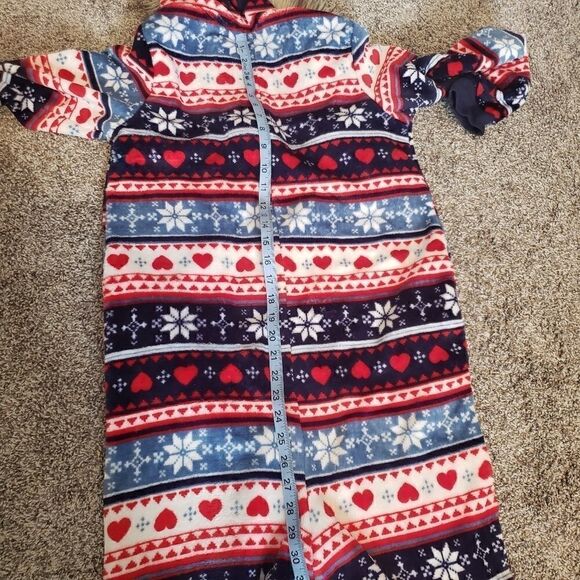 Secret Treasure Woman's Full length 1 piece Pajamas zip up, Medium - Picture 7 of 9